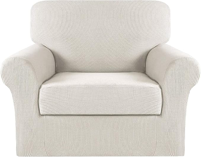 Turquoize 2 Piece Chair Covers Chair Slipcovers for Living Room Armchair Sofa Covers Chair Couch ... | Amazon (US)