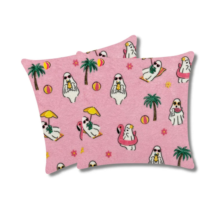 Summerween Plush Throw Pillow, Summer Patio Pool Super Cute Soft Halloween Throws for Bed Living ... | Walmart (US)
