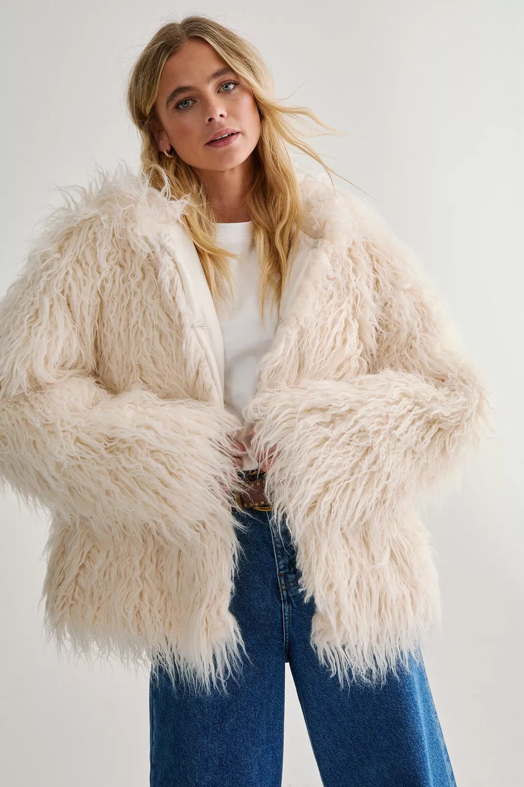 Fur Hooded Oversized Bomber Jacket | Nasty Gal US