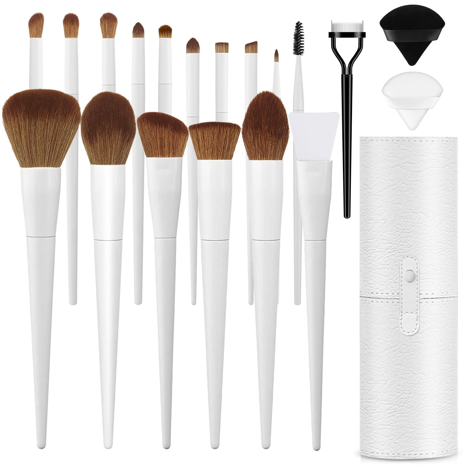 Makeup Brushes With Case 20PCs Professional Makeup Brush Set, Foundation Powder Eyeshadow Brush S... | Amazon (US)