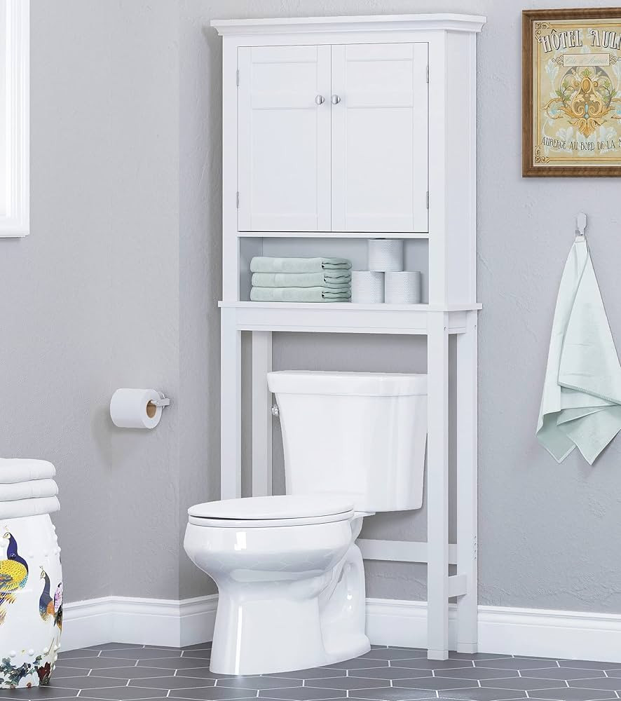 Spirich Over The Toilet Storage Cabinet, Bathroom Shelf Over The Toilet, Over Toilet Bathroom Org... | Amazon (US)