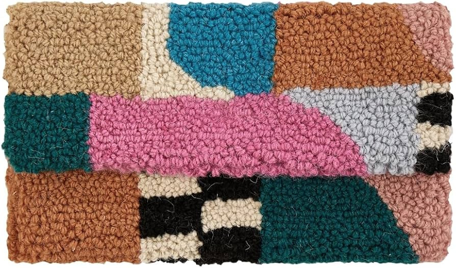 Peking Handicraft 19APS251C07 11 x 7 in. Shape Collage Hook Clutch Poly Pouch Multi Color | Amazon (US)