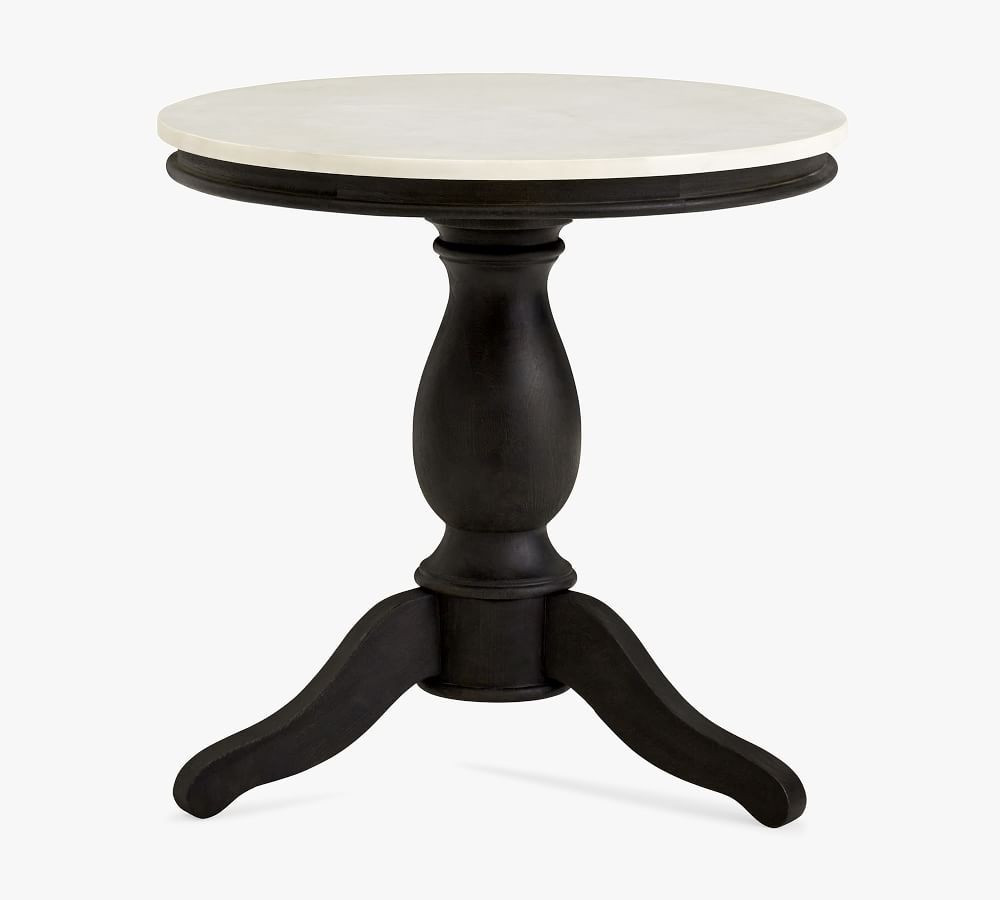 Alexandra 24" Round Marble End Table | Pottery Barn (US)