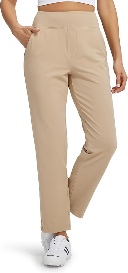Libin Women's Golf Pants Stretchy Casual Travel Pant 7/8 Ankle Pants Athletic Sweatpants Dress Bu... | Amazon (US)