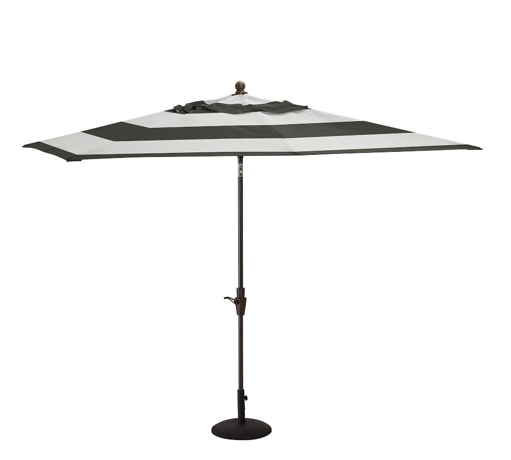 10' Rectangular Outdoor Patio Umbrella &ndash; Rustproof Aluminum Tilt Frame​, Br... | Pottery Barn (US)