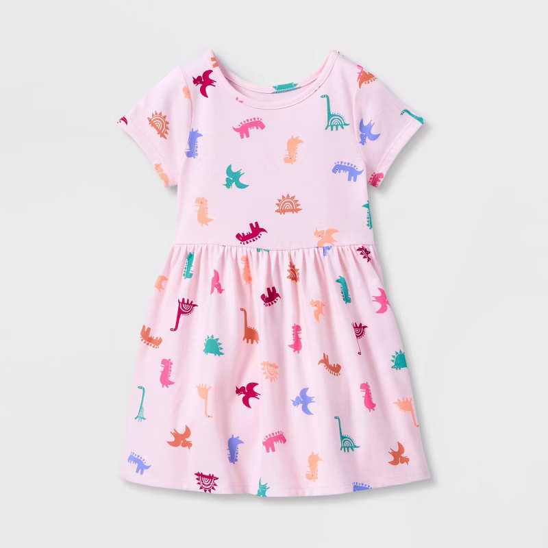 Toddler Girls' Tie-Dye Short Sleeve Dress - Cat & Jack™ | Target