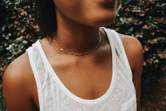 Lisa. Choker Layering Necklace, Gold Filled | Etsy (US)