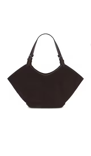 Dilba Mini Tote Bag in Suede Chocolate | Revolve Clothing (Global)