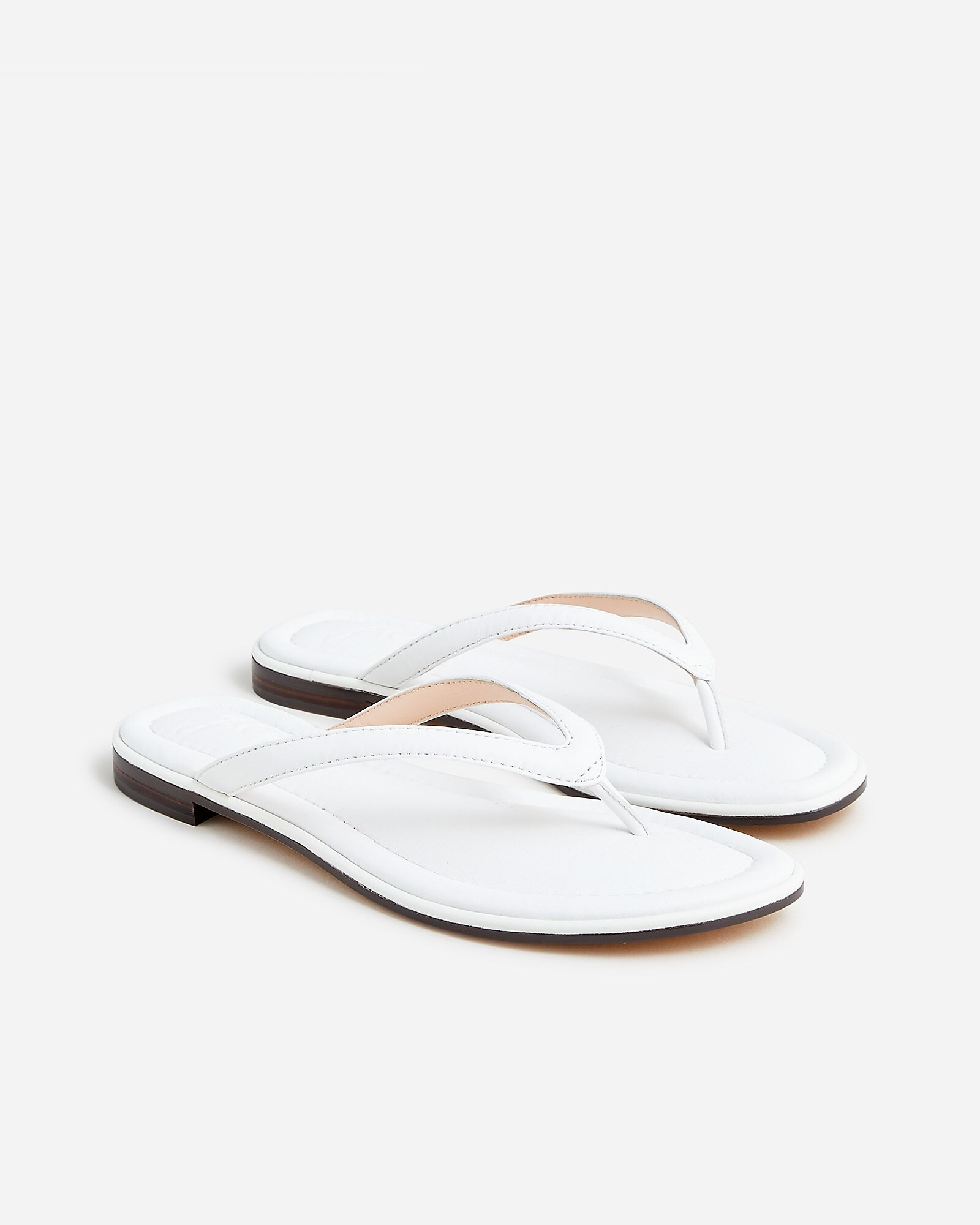 Menorca padded thong sandals in leather | J. Crew US