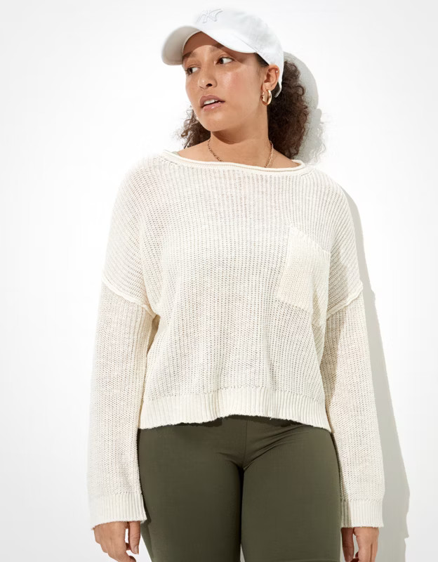 AE Slouchy Crew Neck Sweater | American Eagle Outfitters (US & CA)