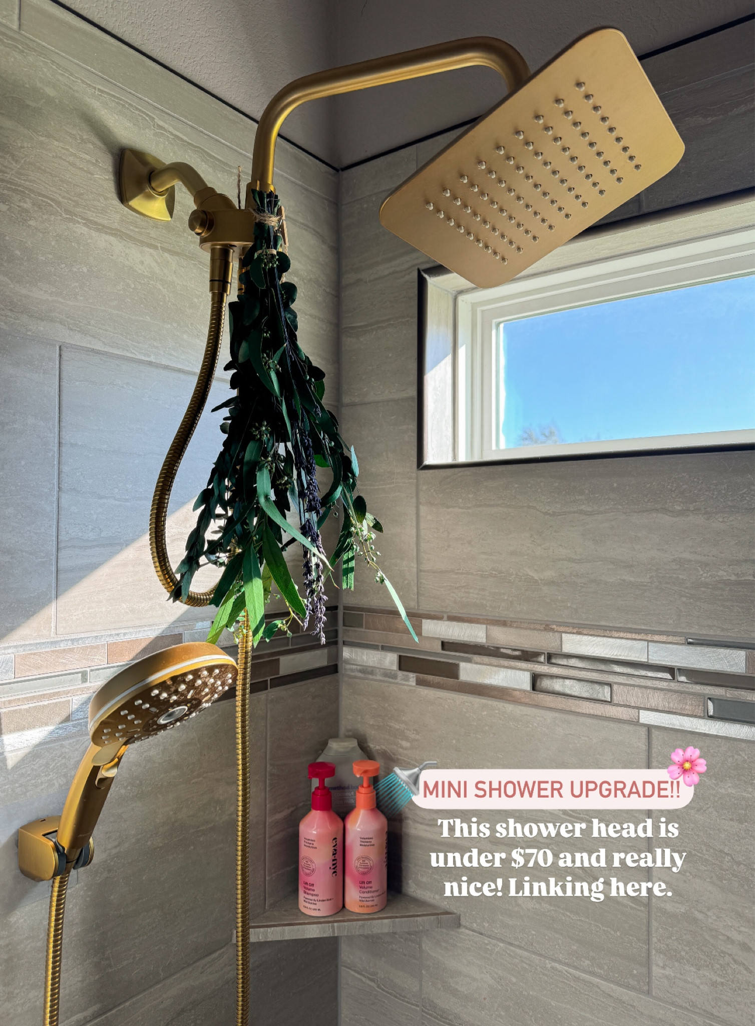 Mini shower upgrade!! This shower head looks so fancy but it’s currently only $66 & Aria loves using her shower now! 🚿🌸✨ 

#LTKHome #LTKBacktoSchool #LTKSeasonal