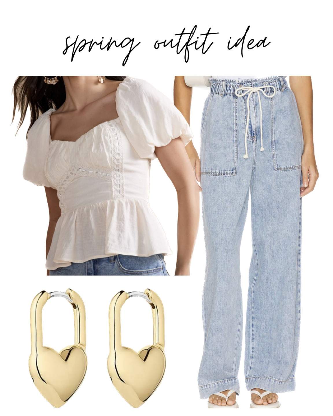 spring outfit idea, spring outfit inspo, summer outfit idea, summer outfit inspo, white blouse, pastel blouse, gold earrings, gold jewelry, beach pants, flowy pants

#LTKStyleTip #LTKSeasonal #LTKTravel