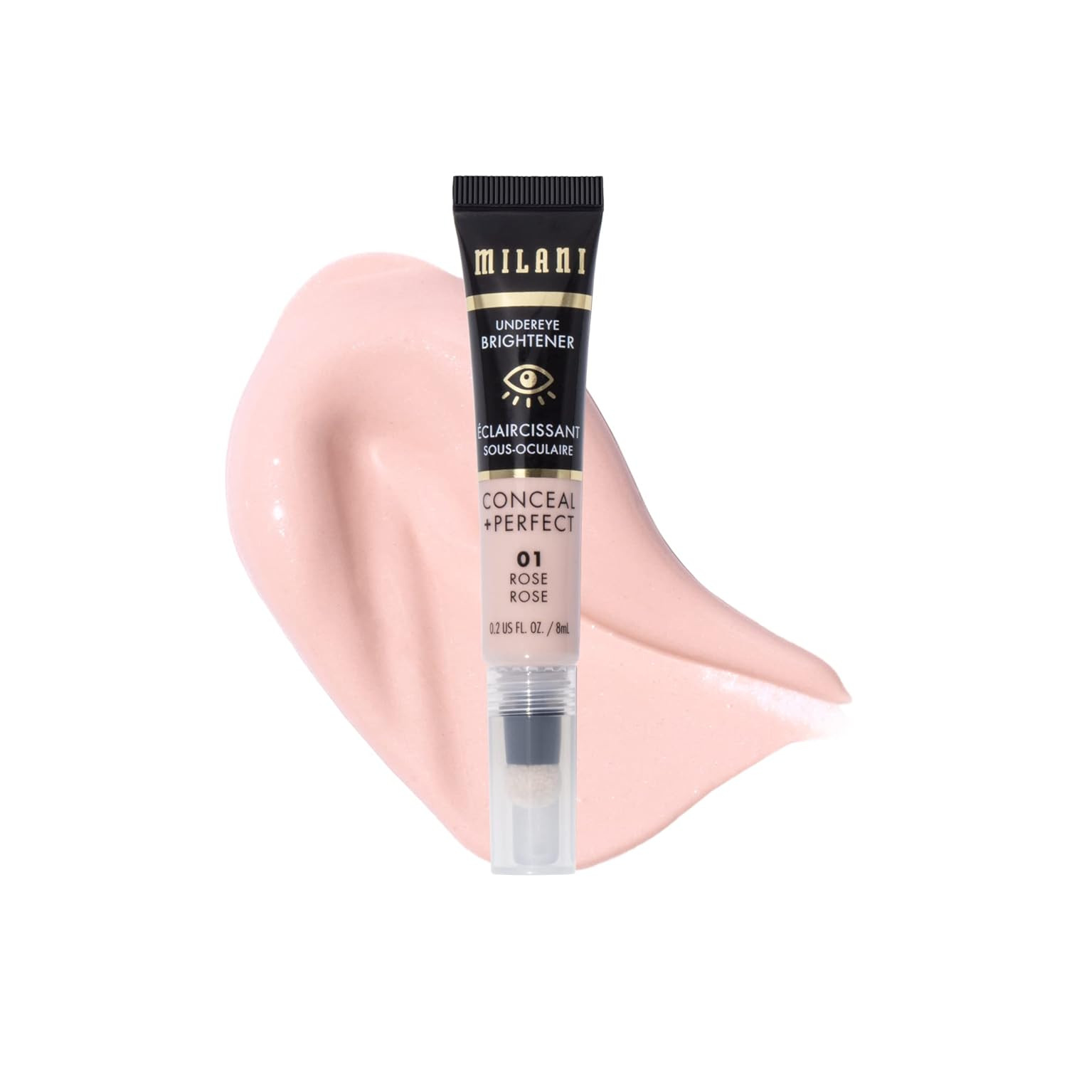 Milani Conceal + Perfect Undereye Brightener for Treating Dark Circles, Face Lift Collection - Ro... | Amazon (US)