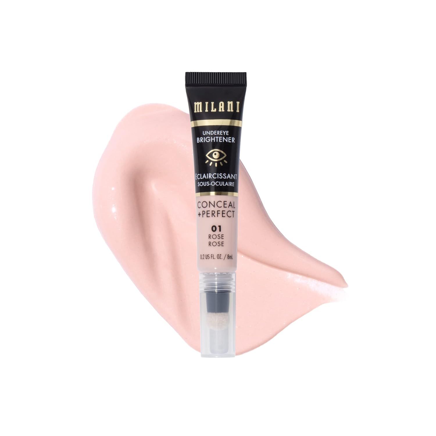 Milani Conceal + Perfect Undereye Brightener for Treating Dark Circles, Face Lift Collection - Ro... | Amazon (US)