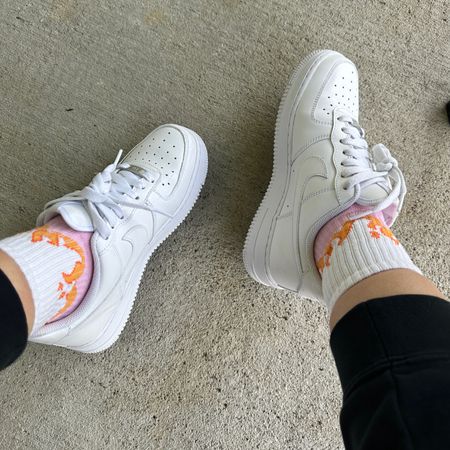 Fresh white sneakers are always a must. Fly socks pair well 

#LTKshoecrush #LTKunder100 #LTKSeasonal