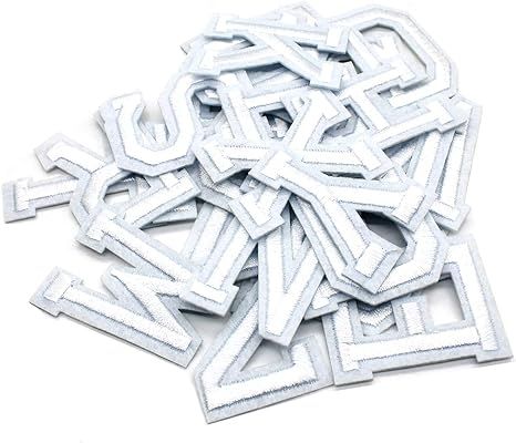 Iron on Letters for Clothing,104 Pieces Iron on Patches for Clothing,4 Set Letter Patches for Clo... | Amazon (US)