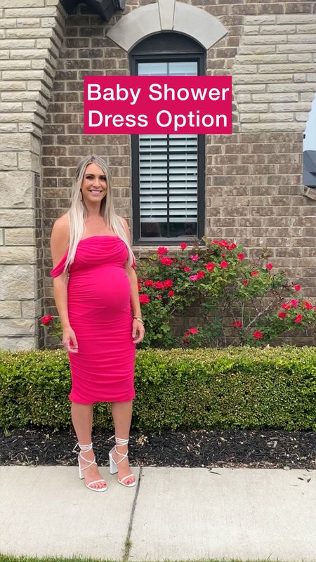 Baby Shower / Sprinkle Dress option! I went with pink for our baby girl but this non-maternity Off The Shoulder Ruched Bodycon dress comes in several different colors and is stretchy enough to fit the bump! I just sized up one size from my normal pre-pregnancy size - Perfect as a wedding guest dress or special occasion as well! 

Dresses, maternity, mini Dress, bodycon, tight, maternity, baby bump, pregnant, Amazon find, Amazon fashion, pregnancy, preggo, expecting, baby on board, maternity outfits, expectant, multiple colors, pink dress, baby girl, stretchy dress, must have, affordable, classic, feminine, trendy, chic style, sale, summer style, summer looks, vacation, fall, one shoulder, wedding guest dress

#LTKwedding #LTKbump #LTKunder50