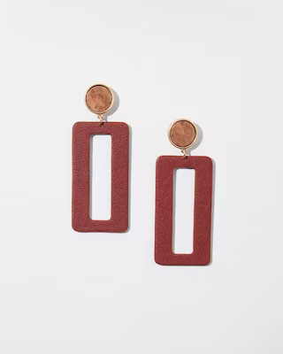 Red Rectangle Hoops | Chico's
