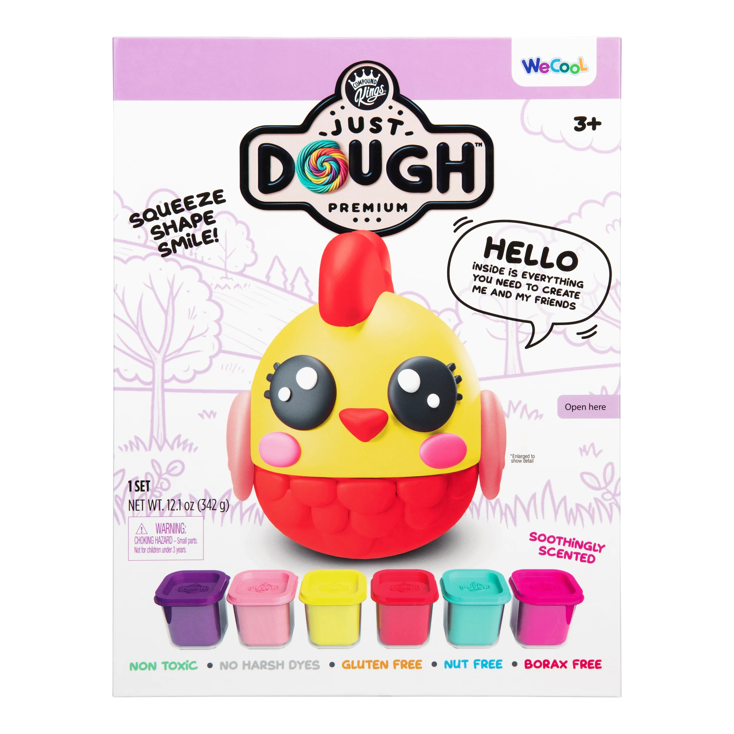 Compound Kings, Just Dough, Play Dough, Chicken Character pack, Multicolor, Children Ages 3+ | Walmart (US)