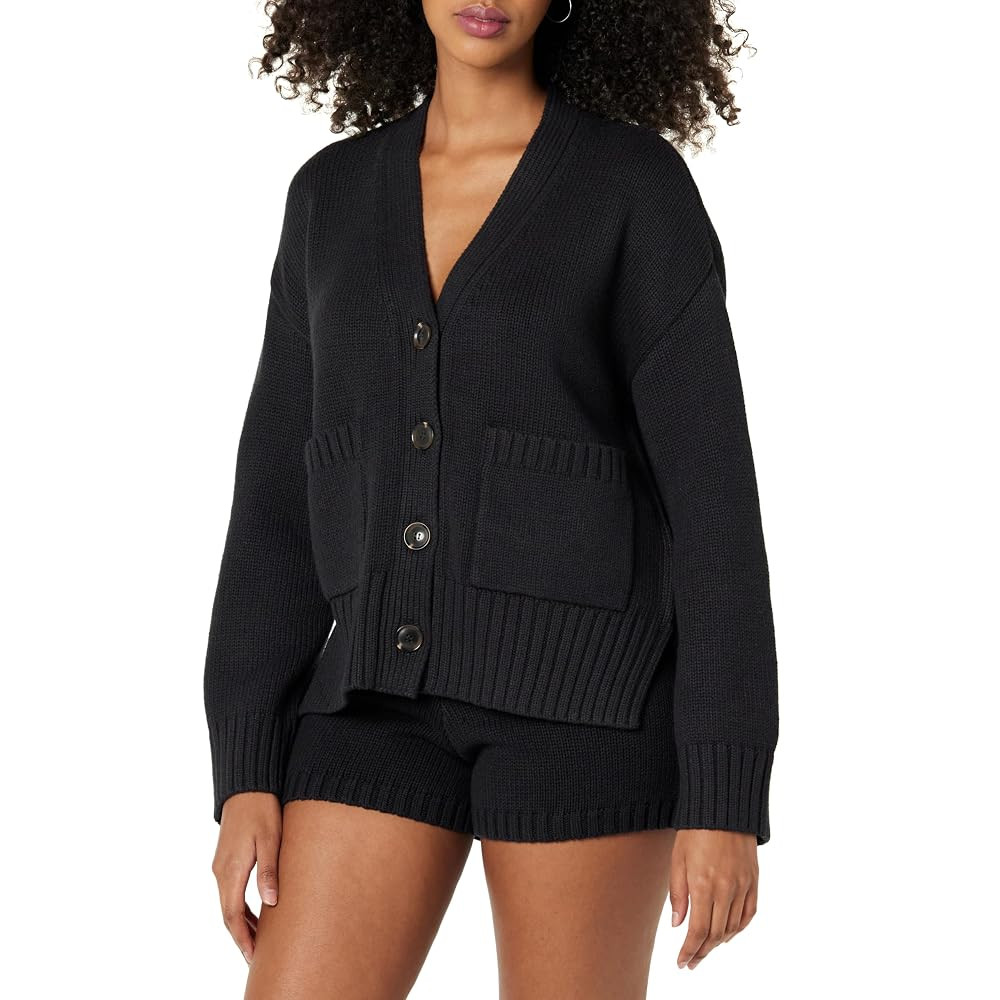 The Drop Women's Brigitte Cotton Blend Chunky Cardigan | Amazon (US)