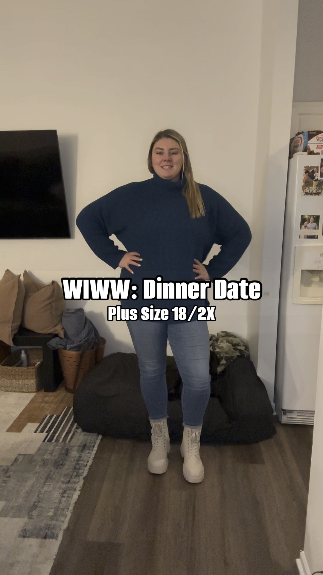 What I Would Wear to a dinner date with 10” of snow on the ground! 

Dinner date outfit, winter outfit, chic snow boots, tall, plus size fashion, curvy, size 18, soft sweater 

#LTKmidsize #LTKstyletip #LTKplussize