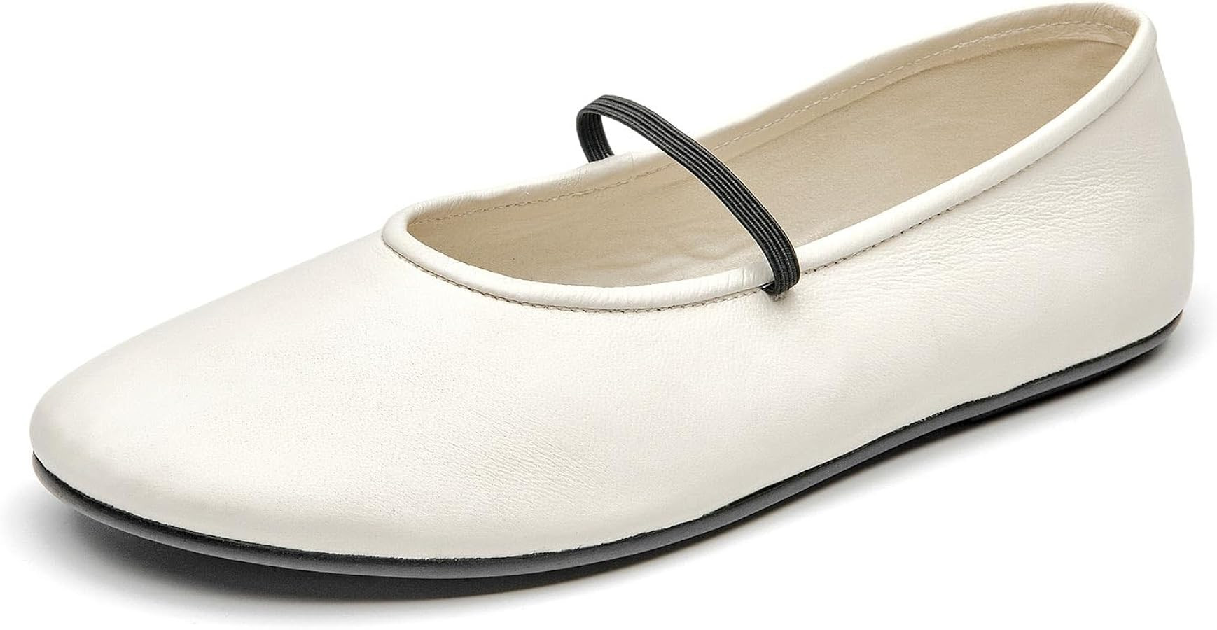 BEAU TODAY Womens Mary Jane Fats, Genuine Leather Ballet Flats for Women, Comfortable Sheepskin R... | Amazon (US)