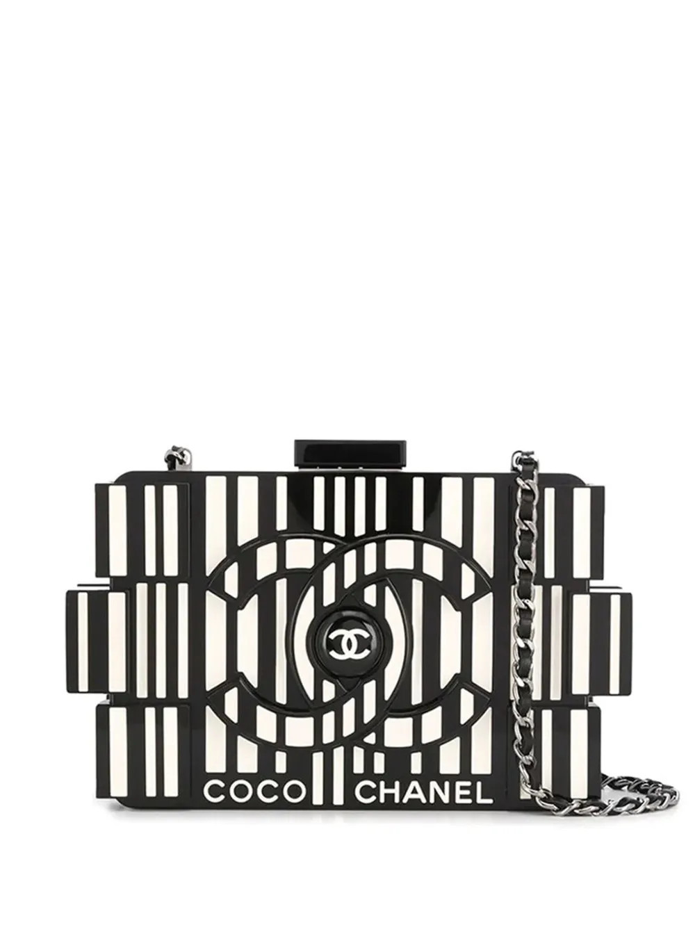 CHANEL Pre-Owned Barcode Boy Brick Lego crossbody bag - Black | Farfetch Global