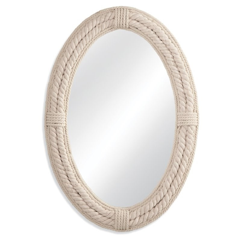 Mila Wall Mirror in White Wood | Homesquare