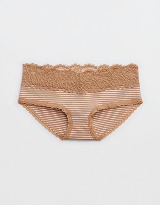Aerie Cotton Eyelash Lace Boybrief Underwear | American Eagle Outfitters (US & CA)