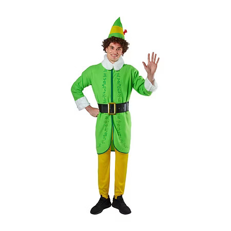 Mens Buddy The Classic Elf 4-pc. Costume, One Size, Green | JCPenney