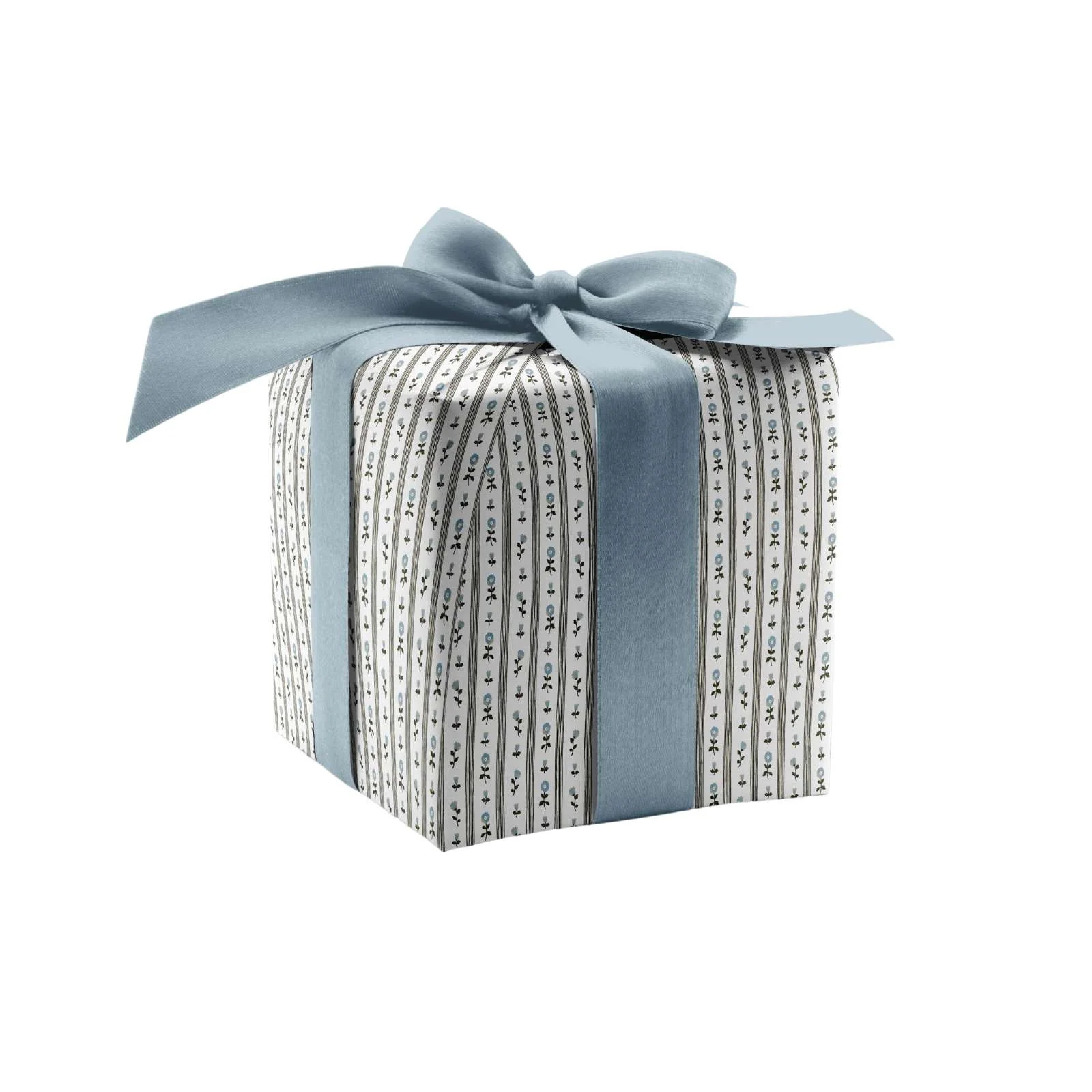 Ruthie Stripe Wrapping Paper in Blue | Brooke & Lou | Brooke and Lou