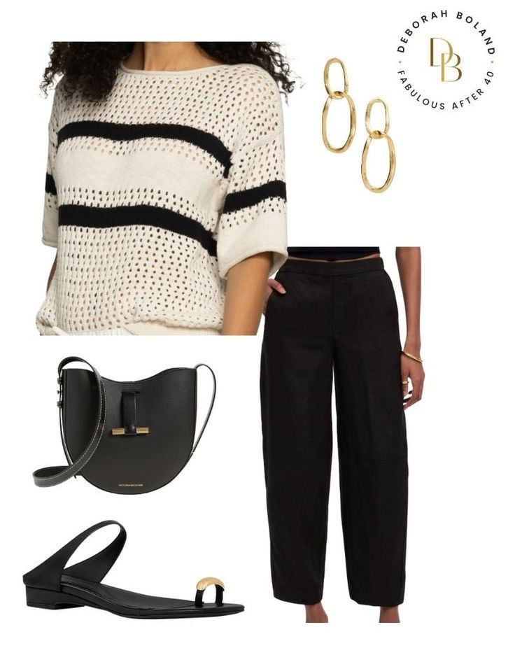 Effortless, textured, and just a little bit boho 🖤 This crochet top paired with black jeans and sandals is my go-to for those days when I want comfort but still look perfectly put together. Easy to dress up with gold jewelry or keep casual for a coffee date.

#ChicAndCasual #BohoVibes #Over40Style #FabulousAfter40 #OOTD #EverydayStyle #EffortlessOutfits 

#LTKOver40 #LTKStyleTip #LTKSeasonal