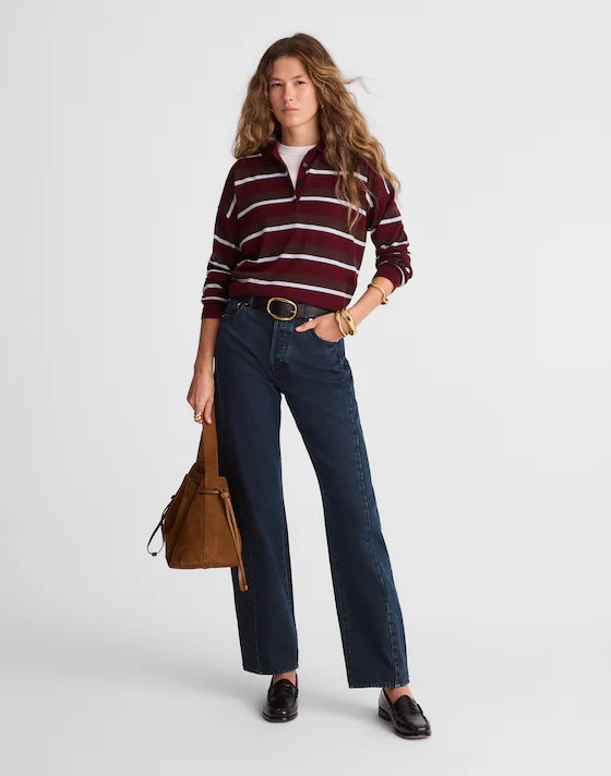 The Pieced Barrel-Leg Full-Length Jean | Madewell