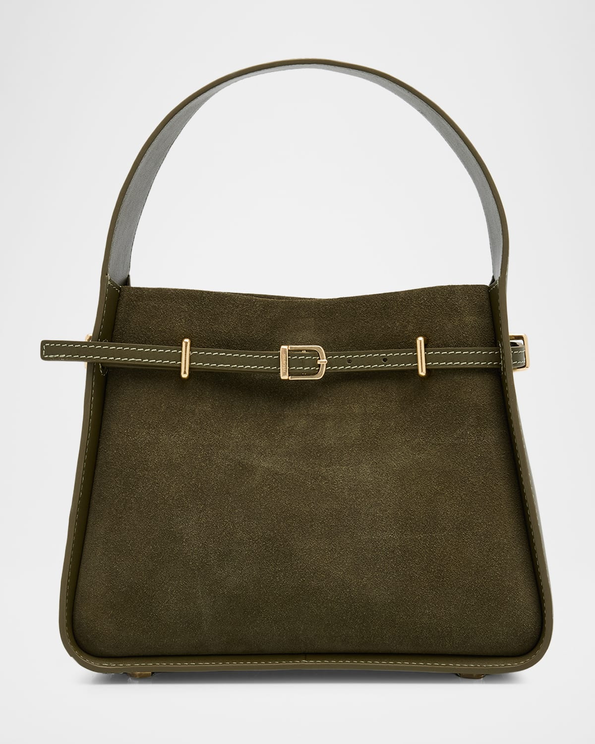 Cleo Small Suede Top-Handle Bag | Neiman Marcus