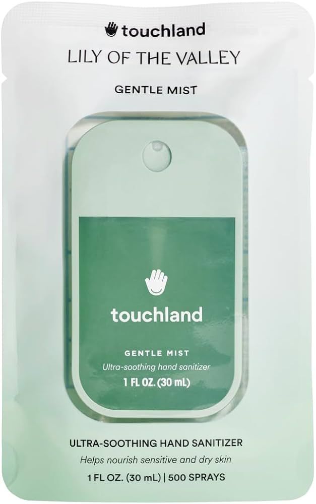 Touchland Gentle Mist Ultra-Soothing Hand Sanitizer Spray, Lily of the Valley scented, 500-Sprays... | Amazon (US)