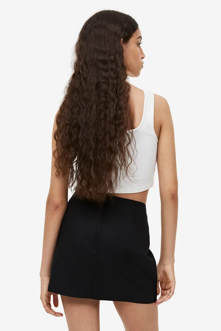 Linen-blend Mini Skirt | H&M (US + CA)