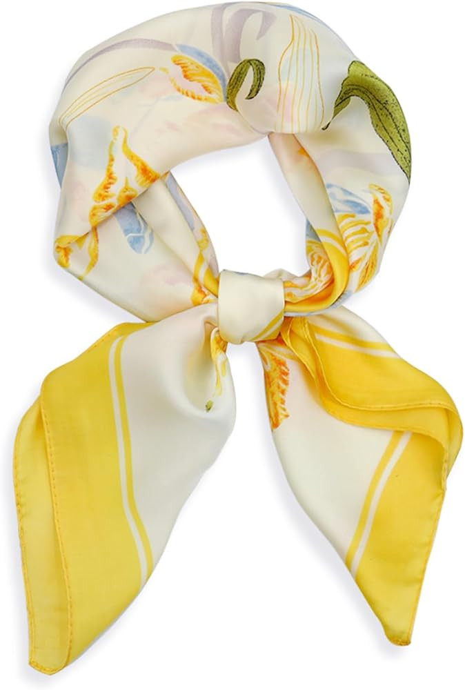 vimate Head Scarf for Women Hair 27'' Square Satin Silk Feeling Bnadana Neck Scarf Handbag Access... | Amazon (US)