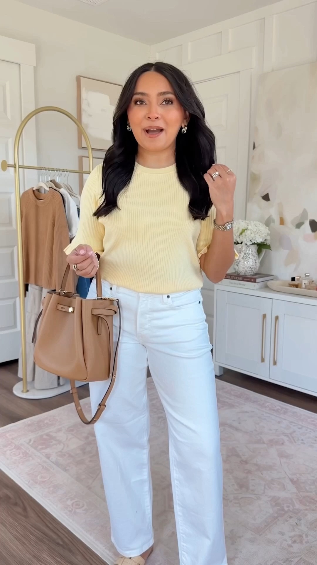 Top size xs TTS 
Jeans size 2 petite TTS 
Sandals size 5.5 TTS 

#LTKootd #LTKPetite #LTKgrwm