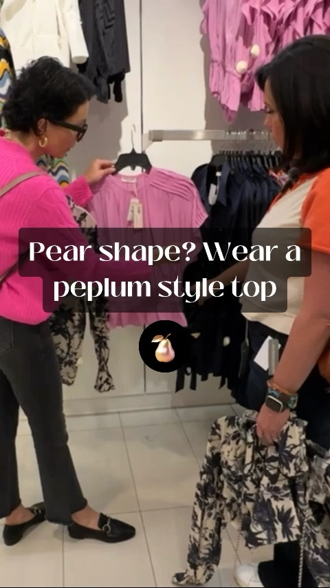 Yes, a peplum top can be flattering for a pear-shaped body. The peplum detail adds volume and structure to the upper part of the body, balancing out wider hips typically associated with a pear shape. It accentuates the waistline, creating an hourglass silhouette. Look for peplum tops with a fitted waist and a flared peplum hem to highlight your curves in a flattering way. Additionally, choosing tops with darker colors on the bottom and lighter colors on top can further enhance the balancing effect.

#LTKover40 #LTKVideo #LTKstyletip