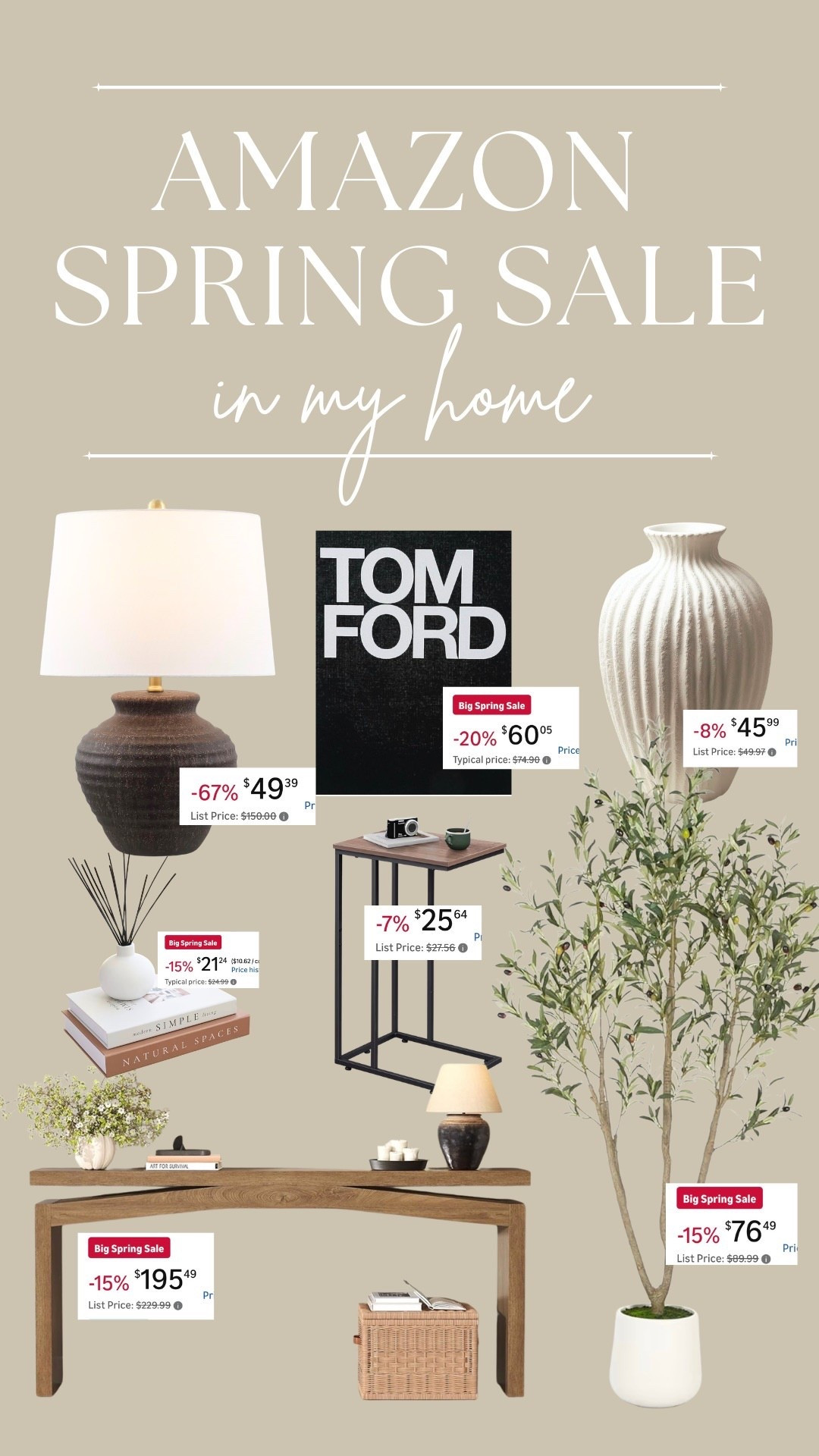 Spring sale on Amazon has some amazing home decor deals! Some of my favorites I have lying around my house ✨ 
• 
• 
• 
artificial olive trees, decorative vases, lamps, faux books, side tables, entryway tables, spring sale, spring refresh, living room refresh 

 #LTKHome #LTKSaleAlert