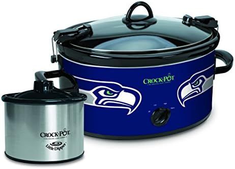 Crock-Pot Seattle Seahawks NFL Cook & Carry Slow Cooker with Bonus 16-ounce Little Dipper Food Wa... | Amazon (US)