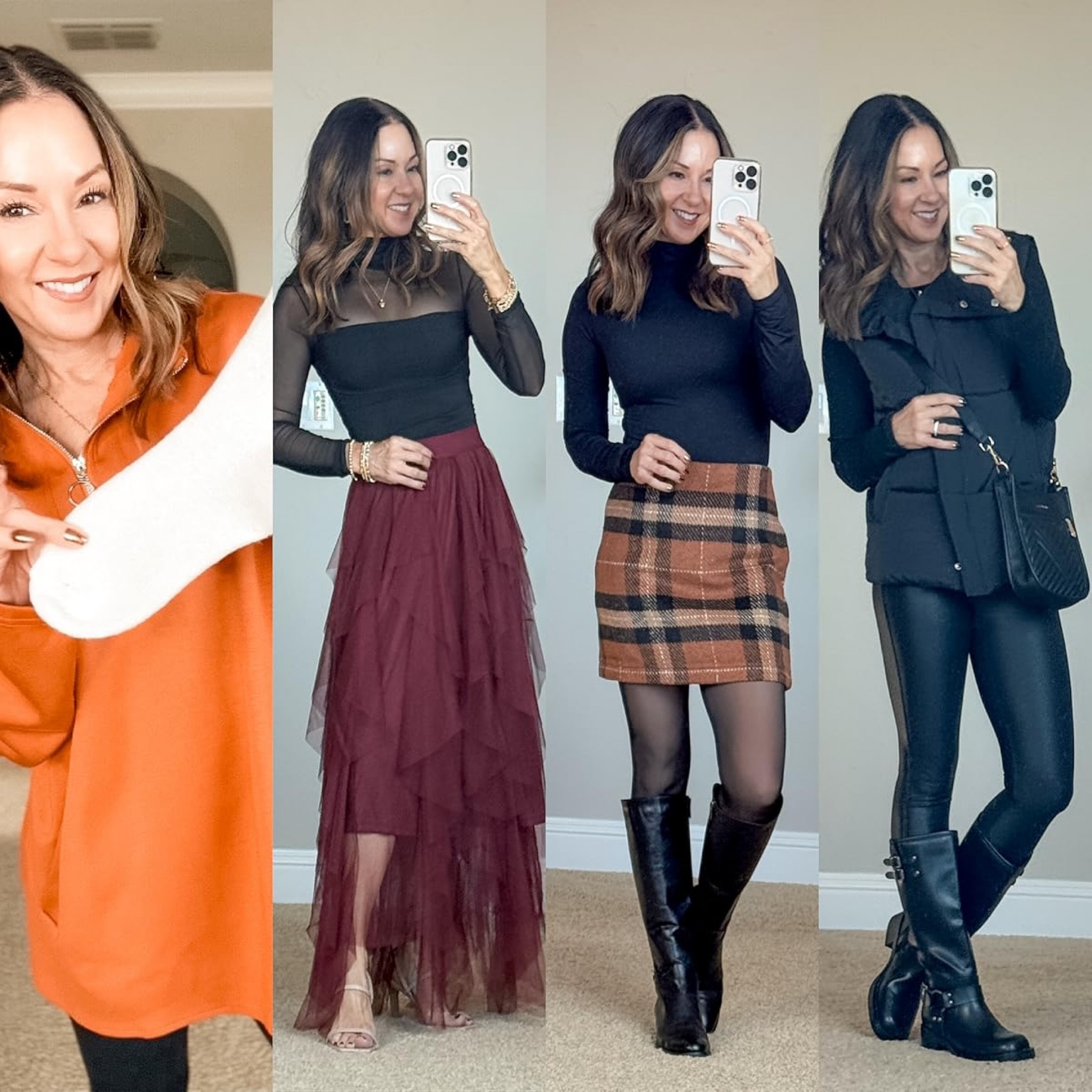 November Favorites

For reference I’m 5’1” & 109lbs. I’m wearing an XS in bodysuits, long sleeve tee and XS shirt in leggings. 

Outfits inspo  winter outfit  Christmas outfit  everyday outfits  petite style  holiday party outfits  plaid skirt  leggings  boot socks  ruffle skirt  bodysuits  EverydayHolly

#LTKStyleTip #LTKSeasonal #LTKOver40