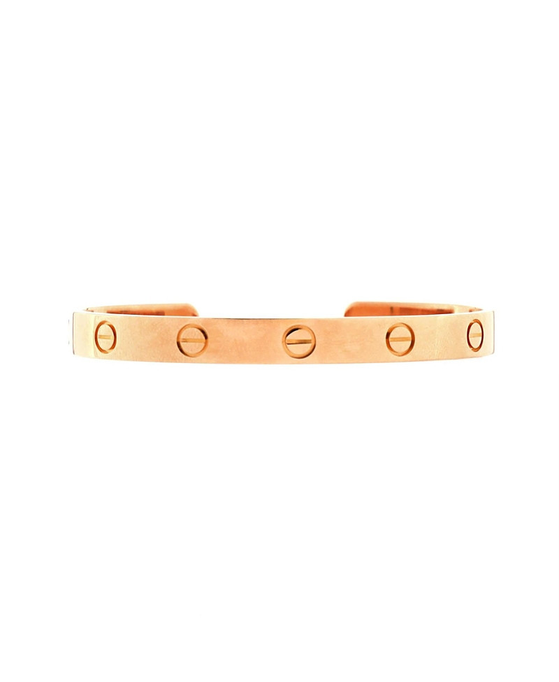 Pre-Owned Cartier Love Cuff Bracelet 18K Rose Gold | Bloomingdale's (US)