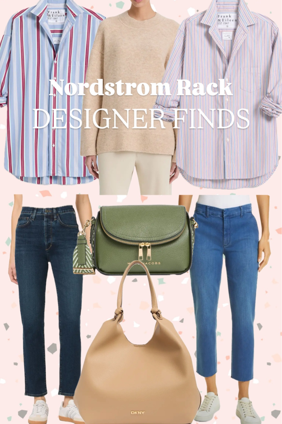 Can’t believe the finds at Nordstrom Rack. Up to 80% off retail! 

Frank & Eileen Blouses
Joe’s jeans 
Vince sweater 
DKNY bag
Marc Jacobs crossbody purse 

#LTKSaleAlert #LTKOver40 #LTKMostLoved