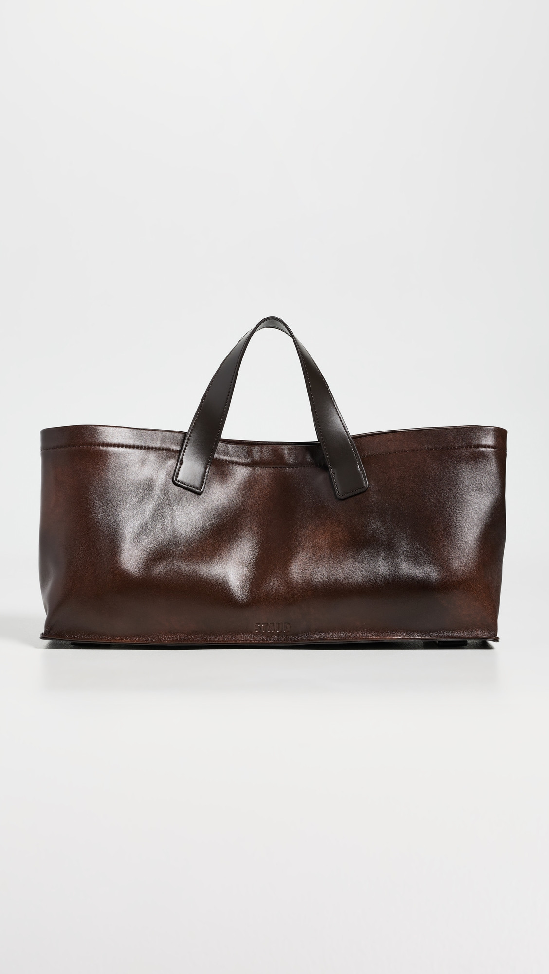 STAUD Port Tote Bag ESPRESSO DISTRESSED One Size | Shopbop
