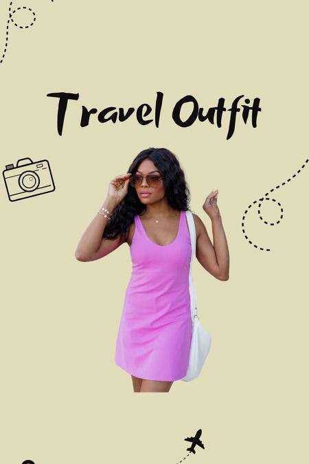 Travel outfit 
Airport outfit 
Casual outfit 
Active dress 
Activewear 


#LTKActive #LTKfindsunder50 #LTKtravel
