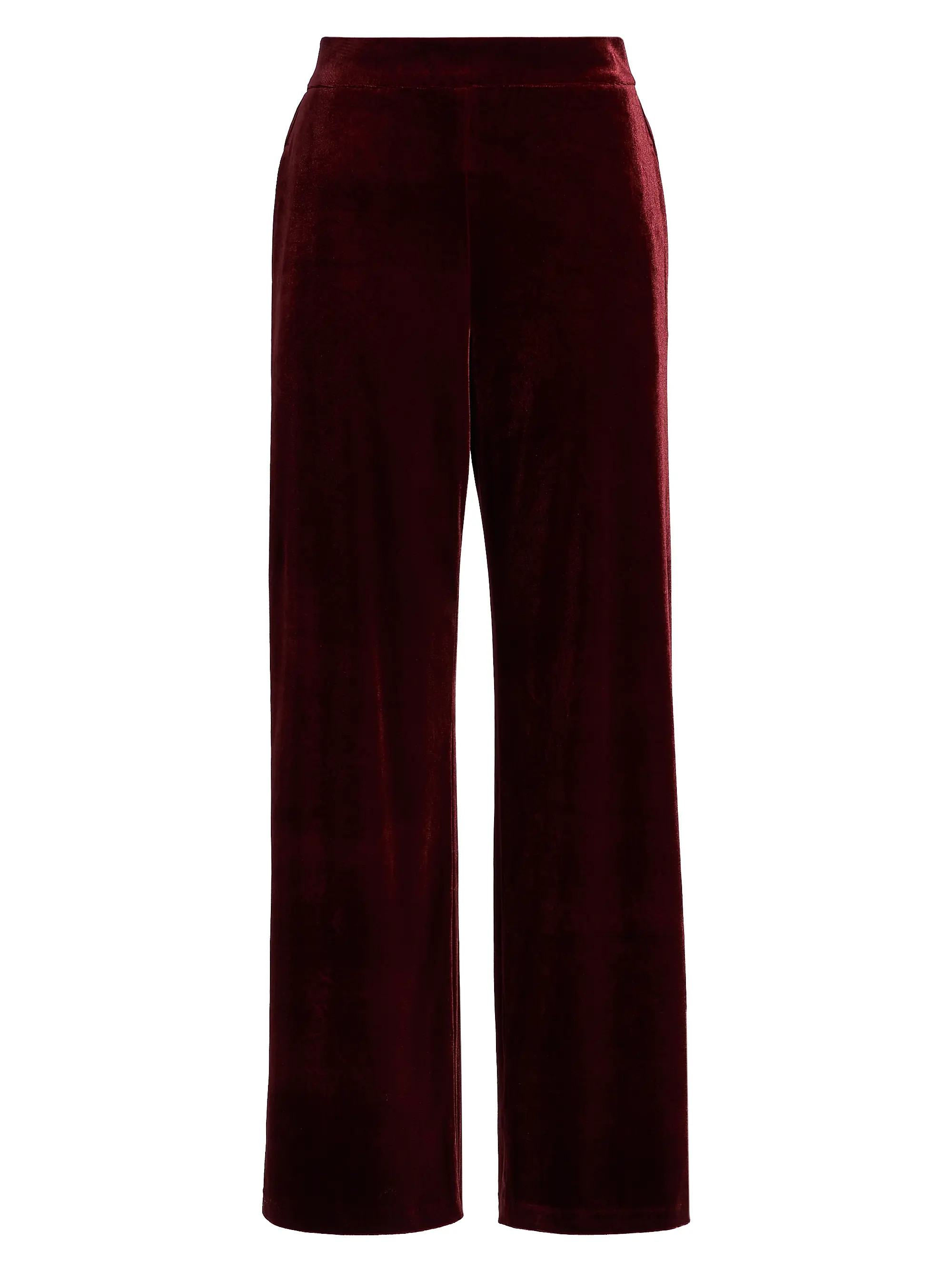 Lucia Velvet Straight Pants | Saks Fifth Avenue
