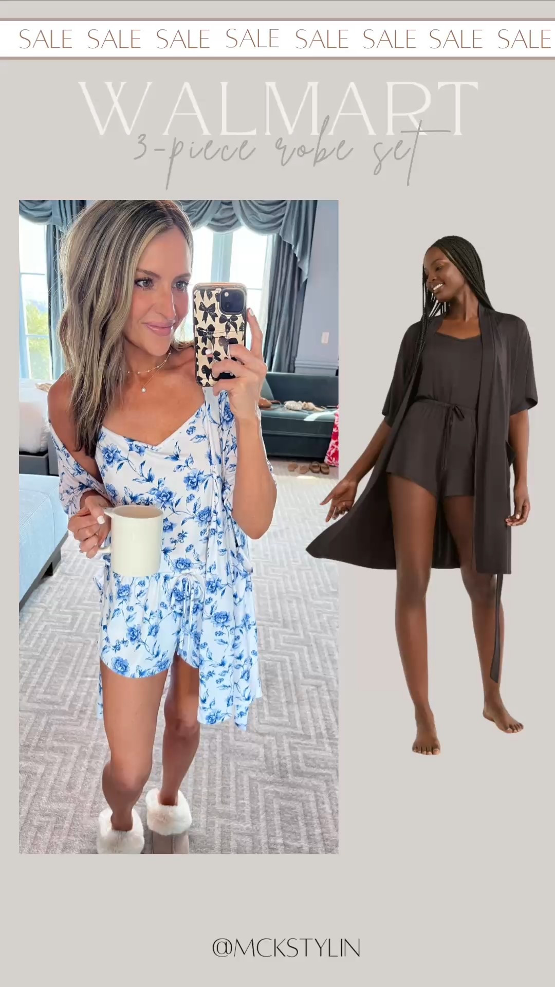 #walmartpartner
I know that the blue & white print is low in stock, BUT the solid black is fully in stock! 🙌 same crazy soft cozy materiel 

#LTKSaleAlert #LTKFindsUnder50 #LTKStyleTip