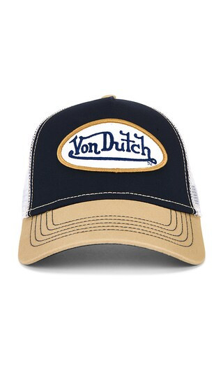 Von Dutch Staple Trucker Hat in Brown. | Revolve Clothing (Global)