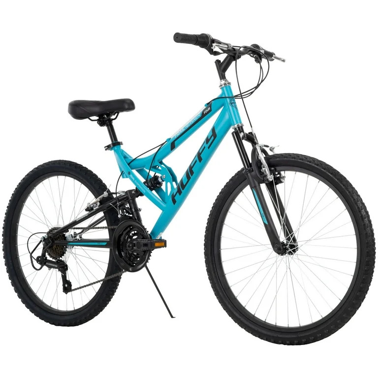 Huffy 24" Trail Runner Girls Full Suspension Mountain Bikes, Ages 12+ Years, Teal Blue - Walmart.... | Walmart (US)